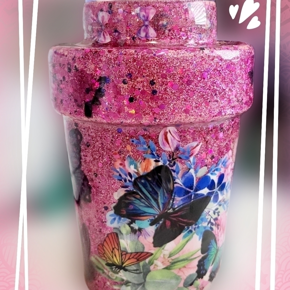 Beautiful FlowerPot Tumbler- 15oz